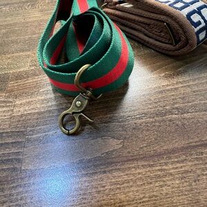 Adjustable length crossbody Green and Red